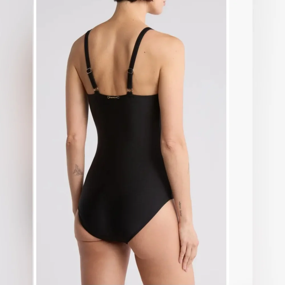 Betsey Johnson Ruched One-Piece Swimsuit